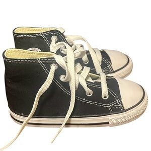 Converse Chucks Black and White Hi Top Toddler